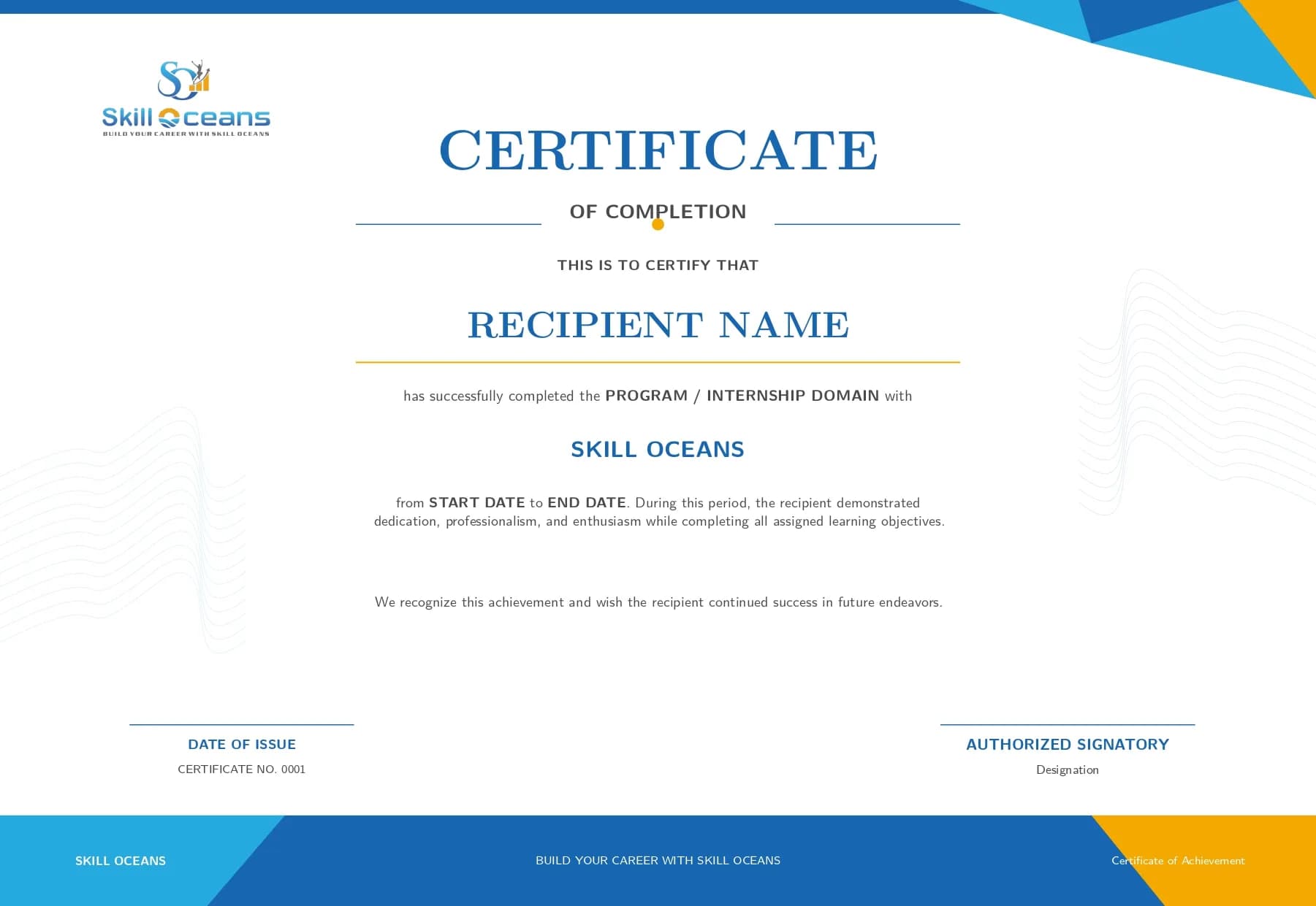 Certificate of Achievement